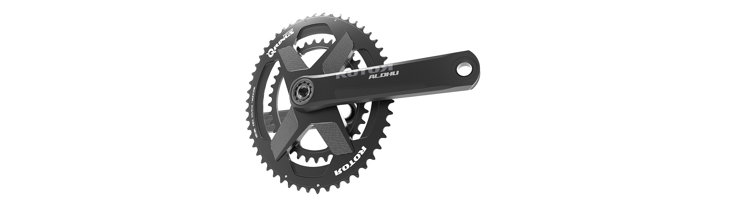 ROTOR ALDHU 3D+ DM BUILDER CRANKSET INCLUDE CHAINRINGS – Bike