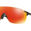 OAKLEY EVZERO STRIDE POLISHED BLACK PRIZM RUBY