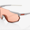 100% RACETRAP SOFT TACT STONE GREY HIPER CORAL LENS
