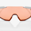 100% RACETRAP SOFT TACT STONE GREY HIPER CORAL LENS - Image 2