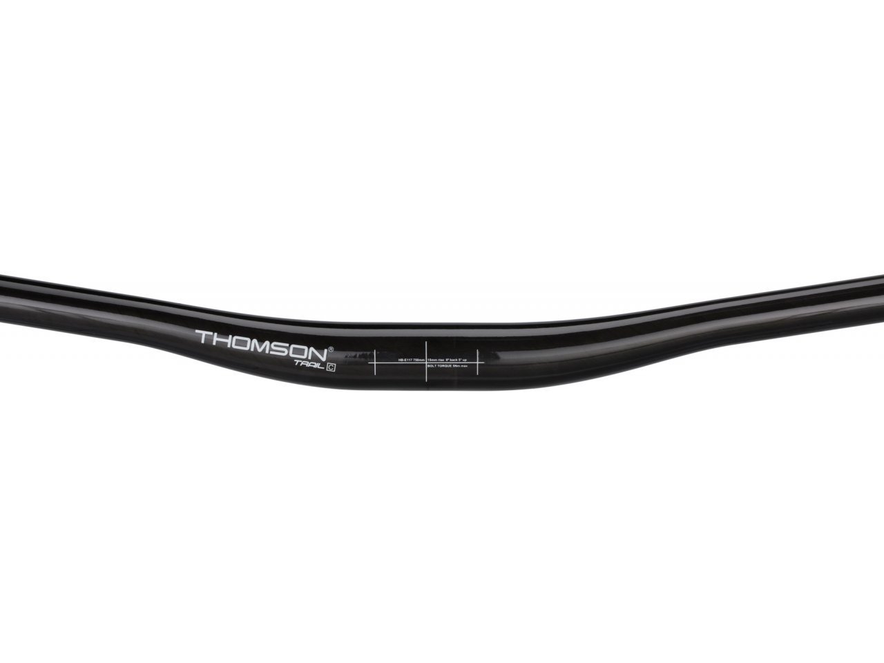 HANDLEBAR THOMSON TRAIL RISE CARBON 31.8 x 750mm MTB